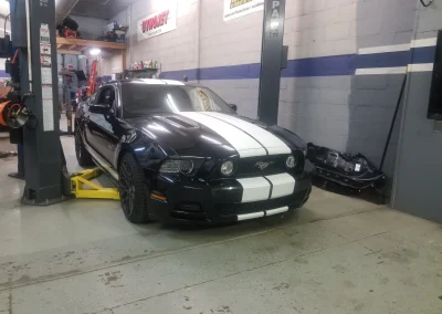 Mustang on the lift 1