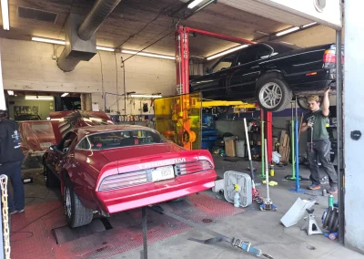 Red Pontiac Trans Am Firebird on the Dyno Red Pontiac Trans Am Firebird on the Dyno