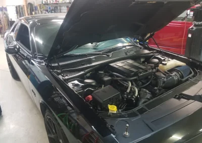 black dodge challenger in the shop 1 black dodge challenger in the shop
