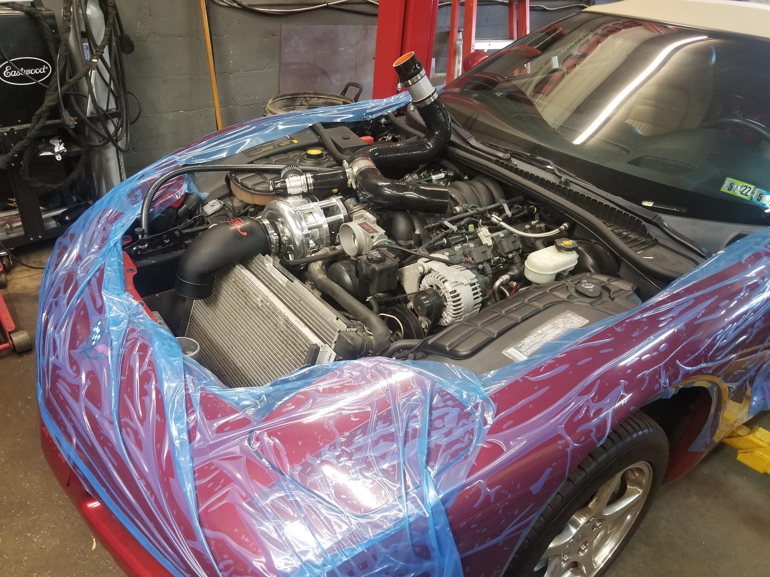 corvette in the shop corvette in the shop